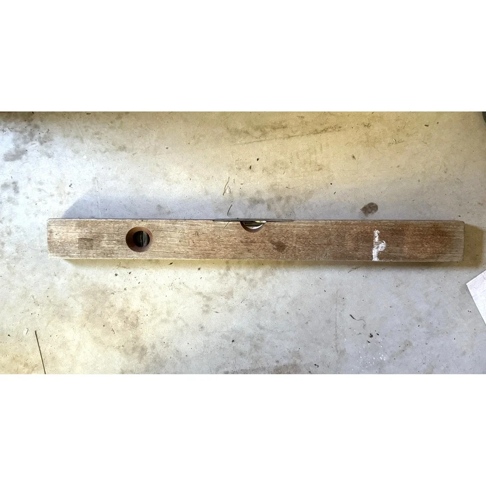 Vintage Goodell-Pratt Wooden‎ Spirit Level Greenfield Mass USA Carpenter Tool